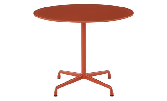Herman Miller x HAY Eames® Universal Base Round Table in Iron Red