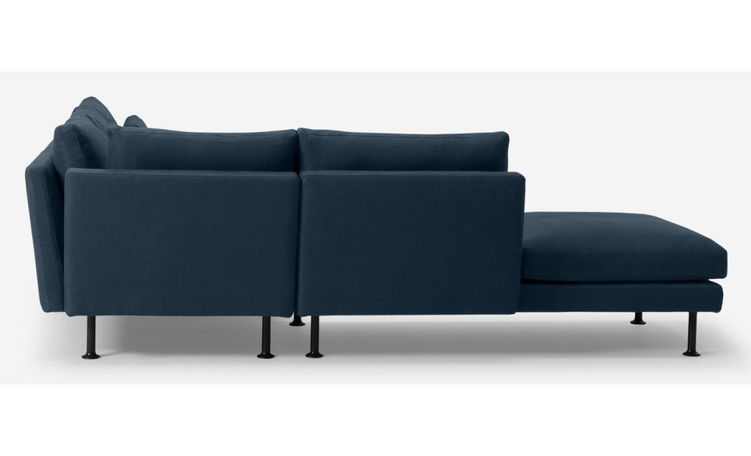 Form 2-Piece Sectional with Backless Chaise fabric