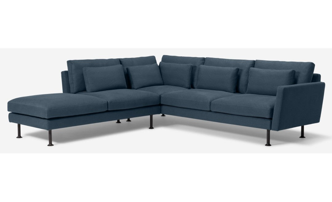 Form 2-Piece Sectional with Backless Chaise fabric