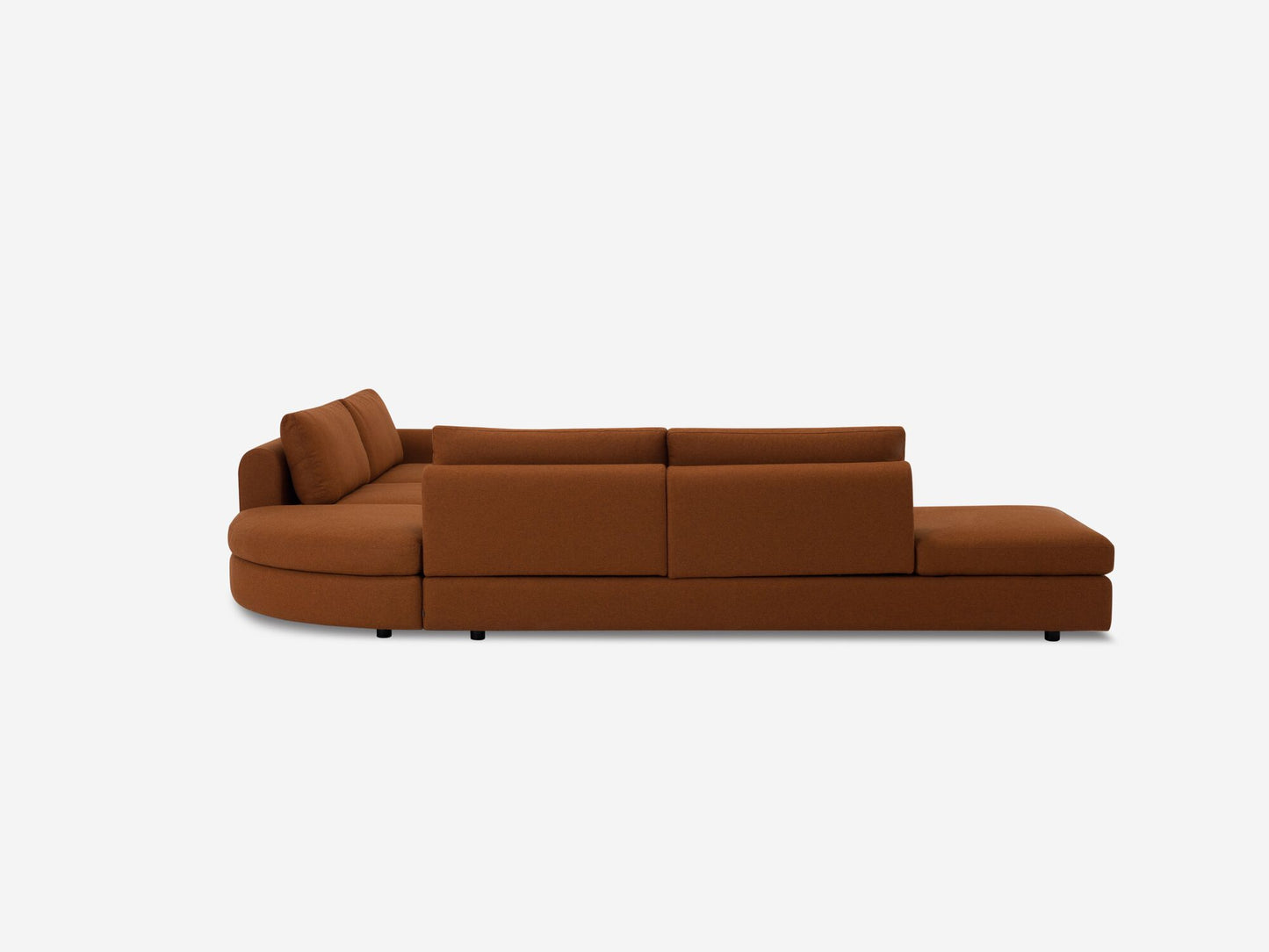 Stage Moon 3-Piece Sectional Sofa with Backless Chaise