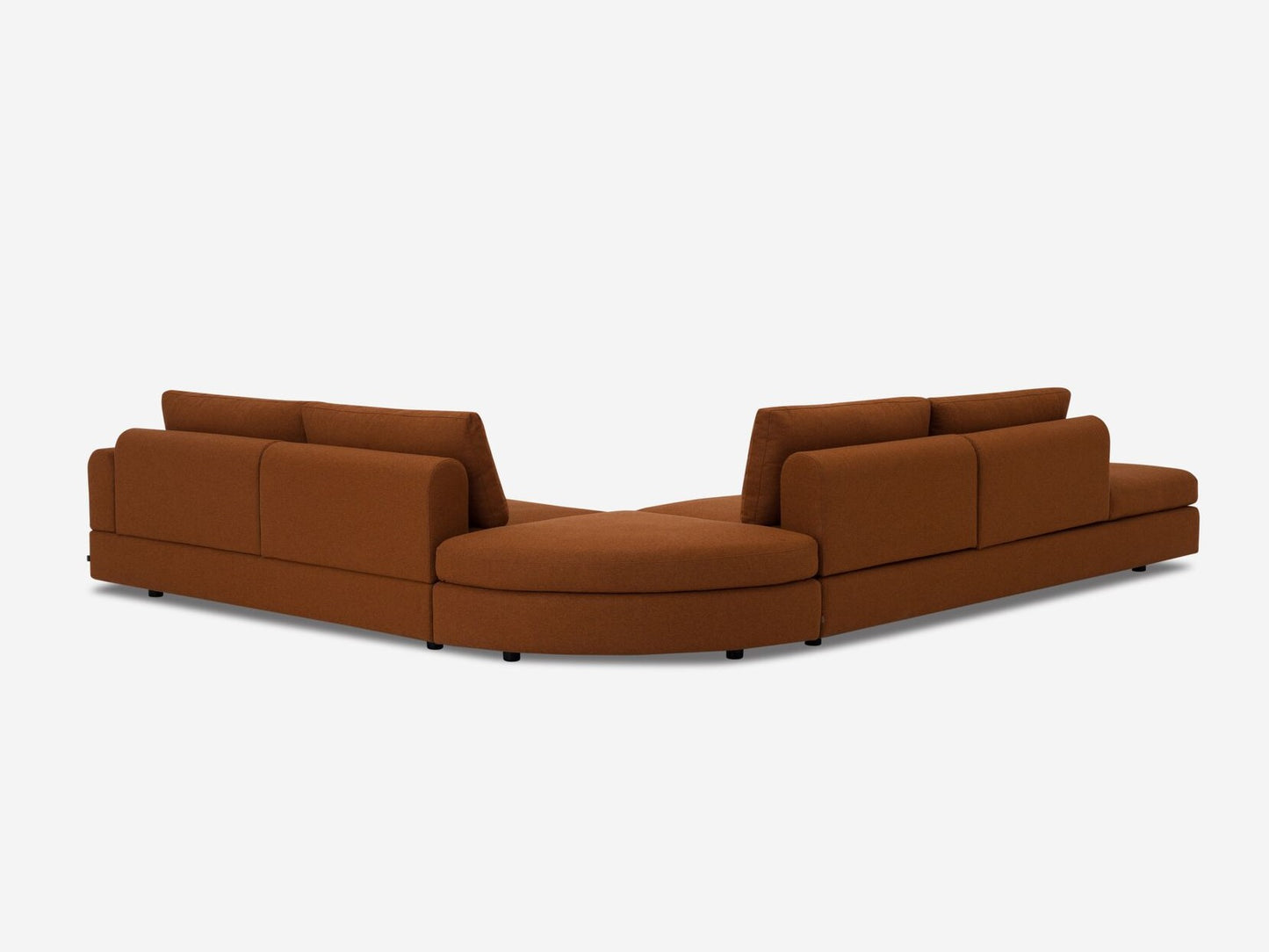 Stage Moon 3-Piece Sectional Sofa with Backless Chaise
