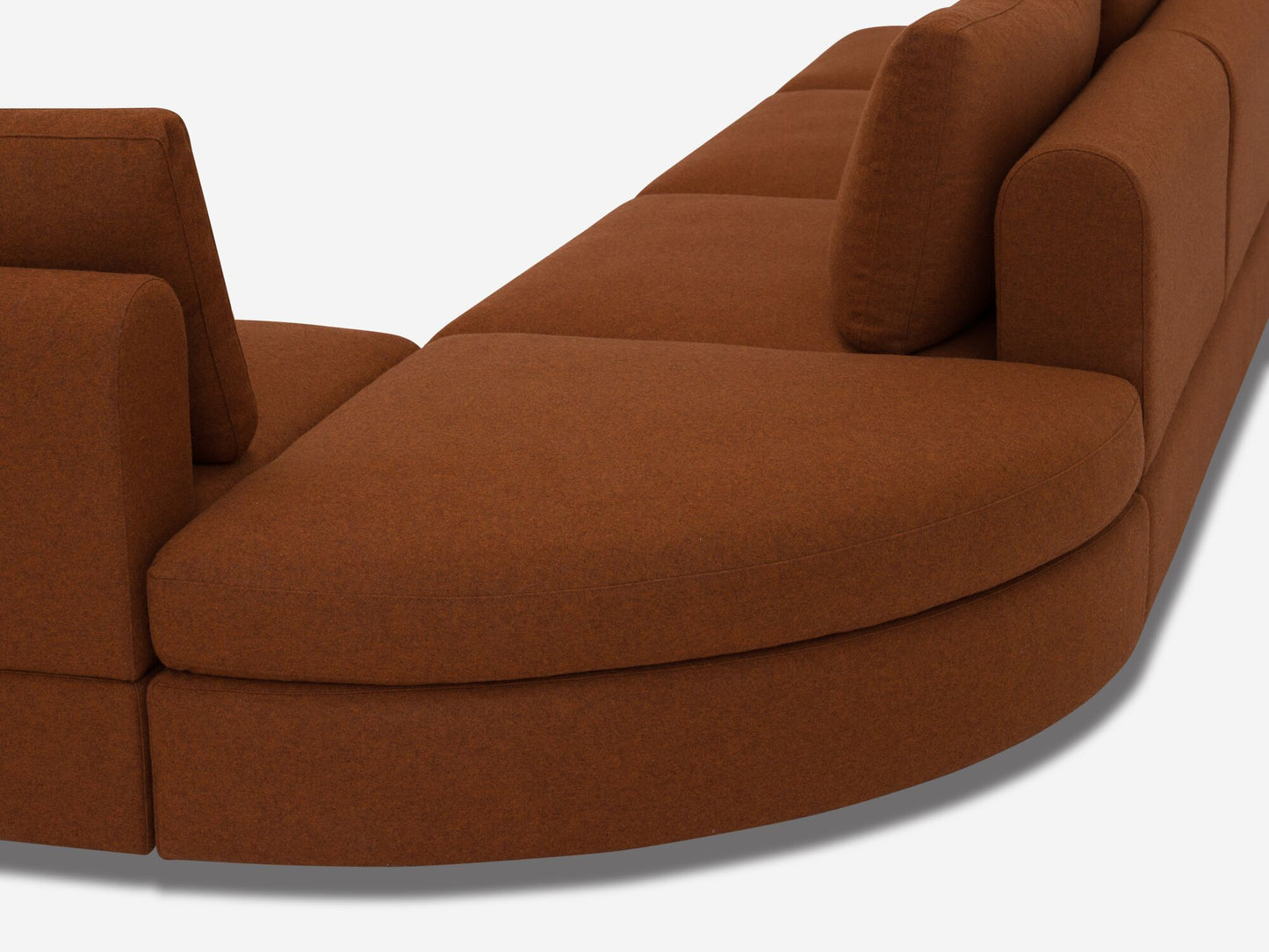 Stage Moon 3-Piece Sectional Sofa with Backless Chaise
