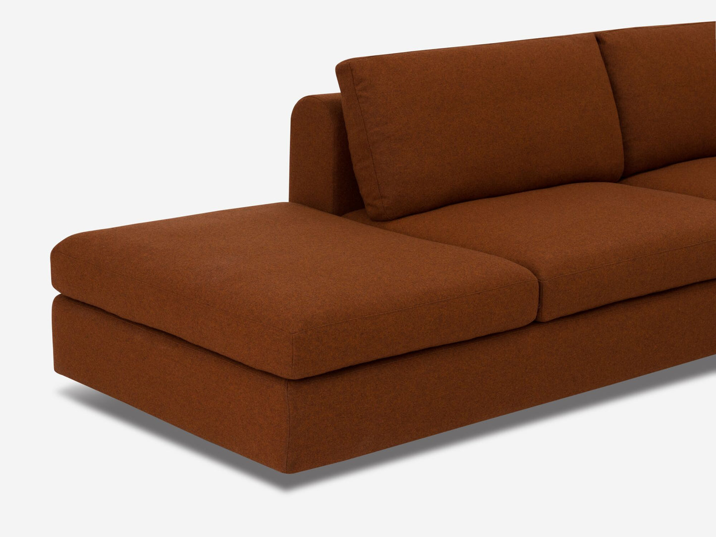 Stage Moon 3-Piece Sectional Sofa with Backless Chaise