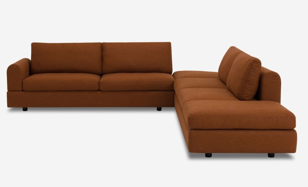 Stage Moon 3-Piece Sectional Sofa with Backless Chaise