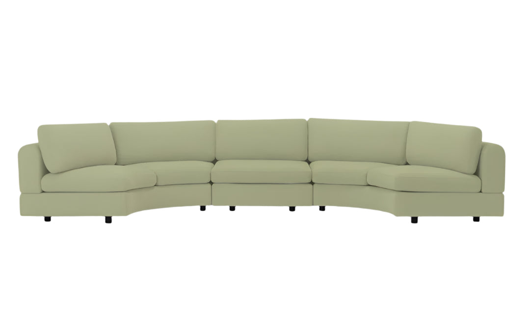 Stage Moon 3-Piece Curved Sectional Sofa