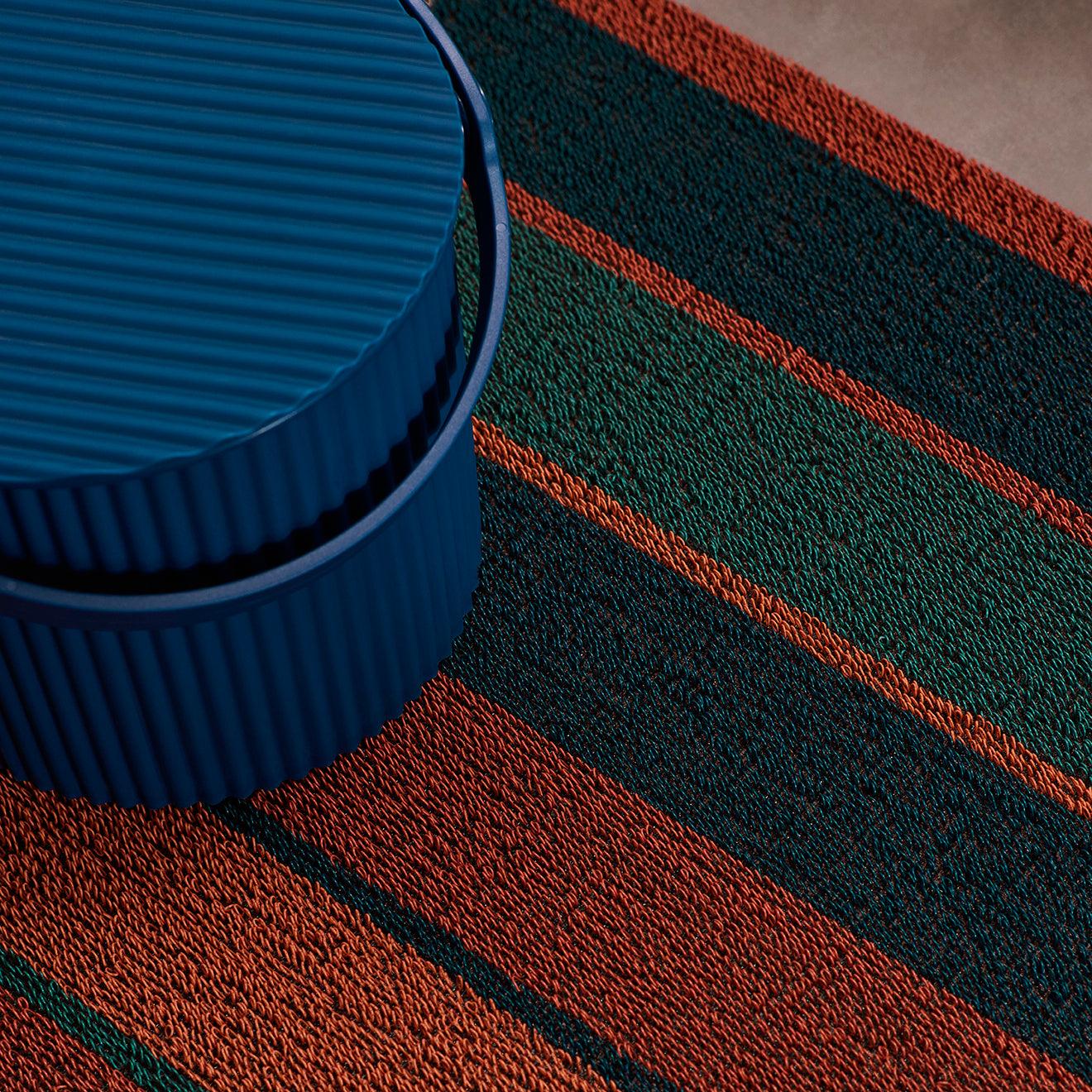 Bolt Stripe Shag Raspberry