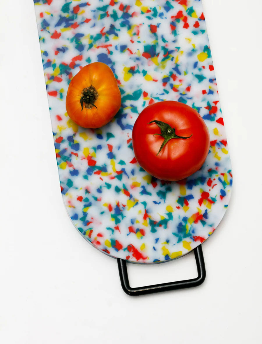 Oval Multi-Confetti Cutting Board