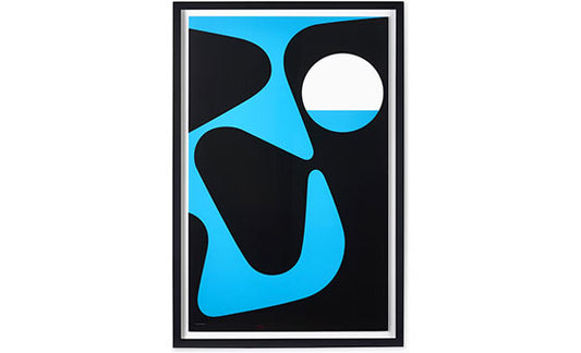 Nelson Pop Art Blue Black Poster