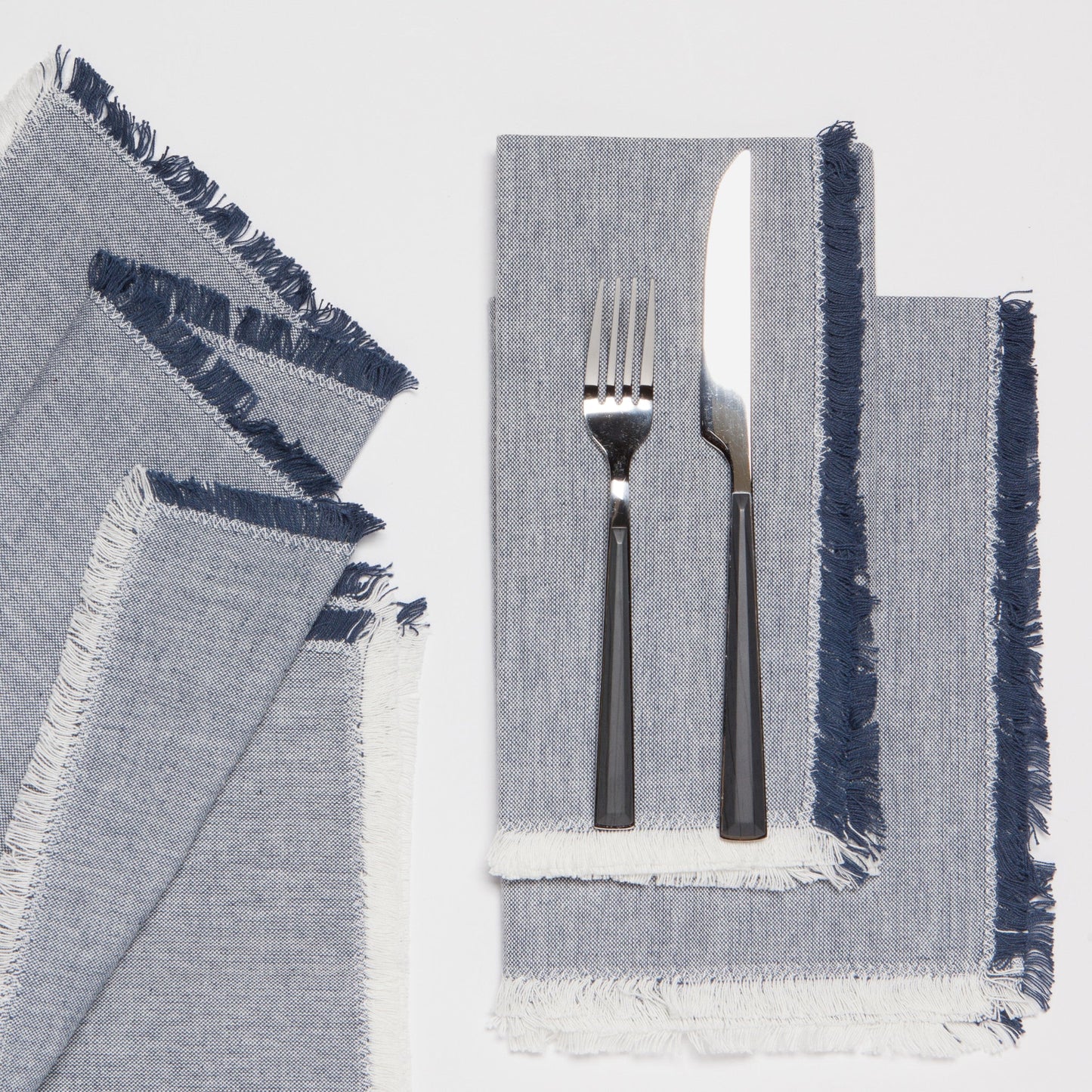 Chambray Midnight Blue Napkins