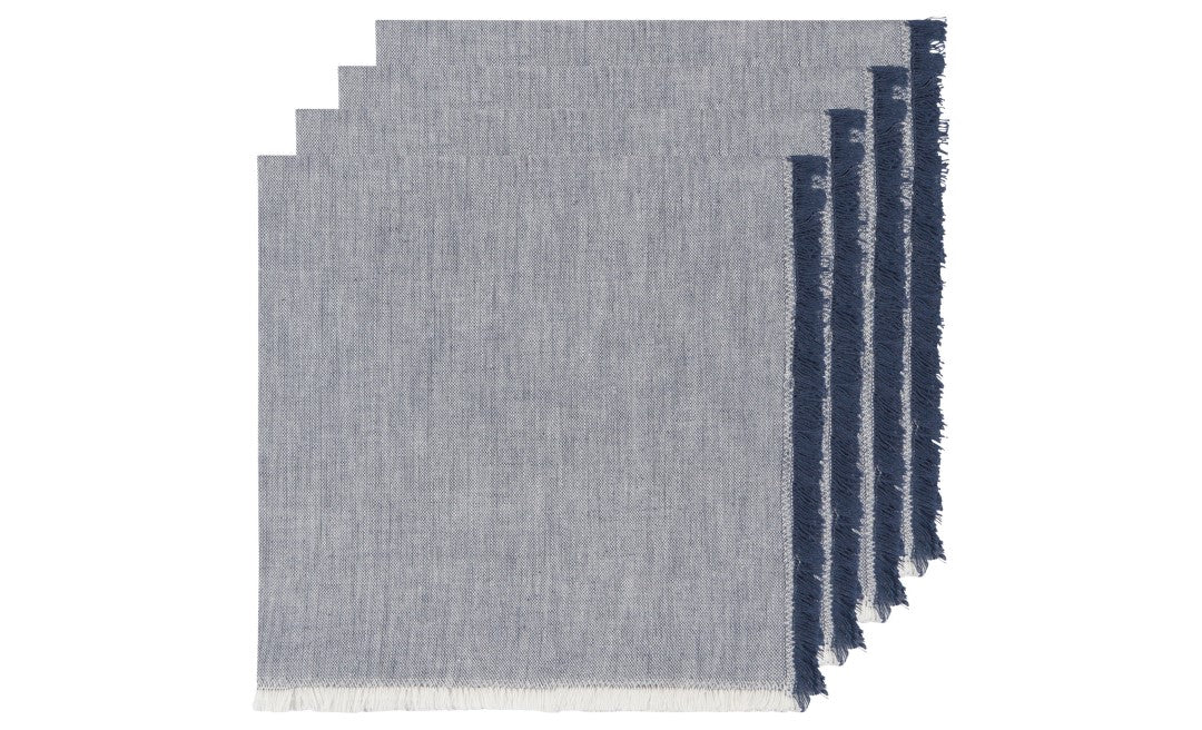 Chambray Midnight Blue Napkins