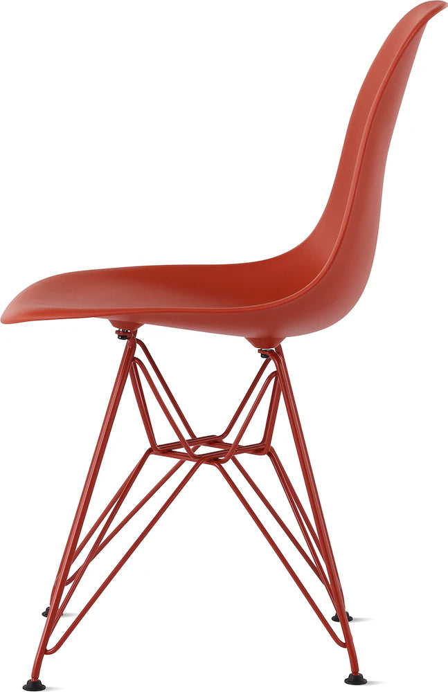 Herman Miller x HAY Eames Molded Plastic Side Chair in Iron Red