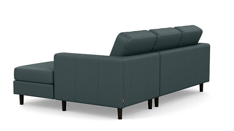 Solo 2-Piece Sectional with Chaise Leather