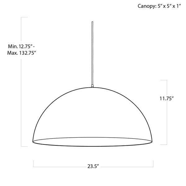 Sigmund Pendant Black