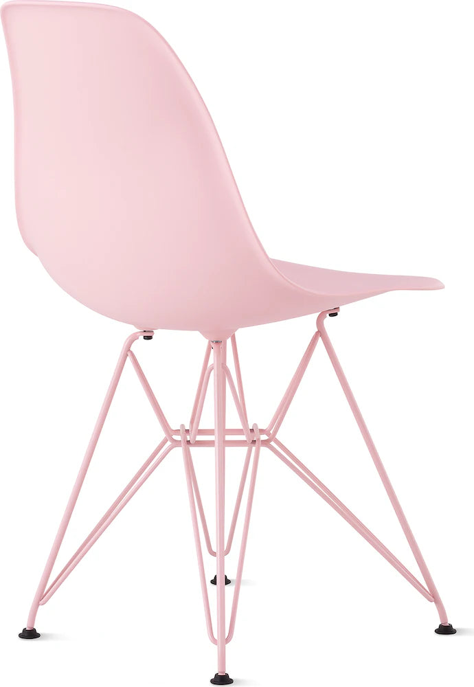 Herman Miller x HAY Eames Molded Plastic Side Chair in Powder Pink