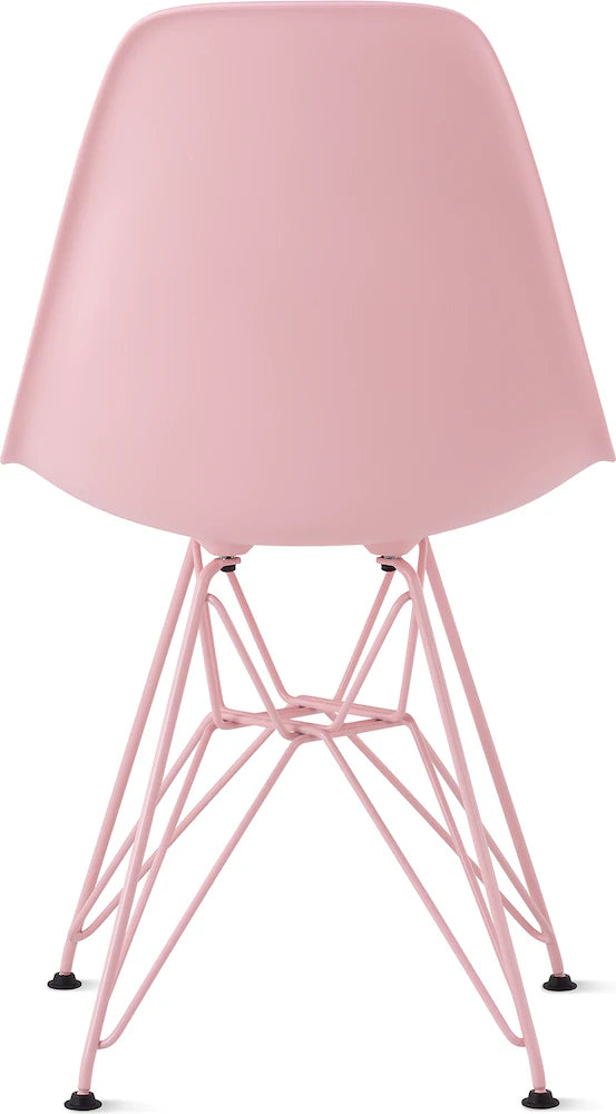 Herman Miller x HAY Eames Molded Plastic Side Chair in Powder Pink