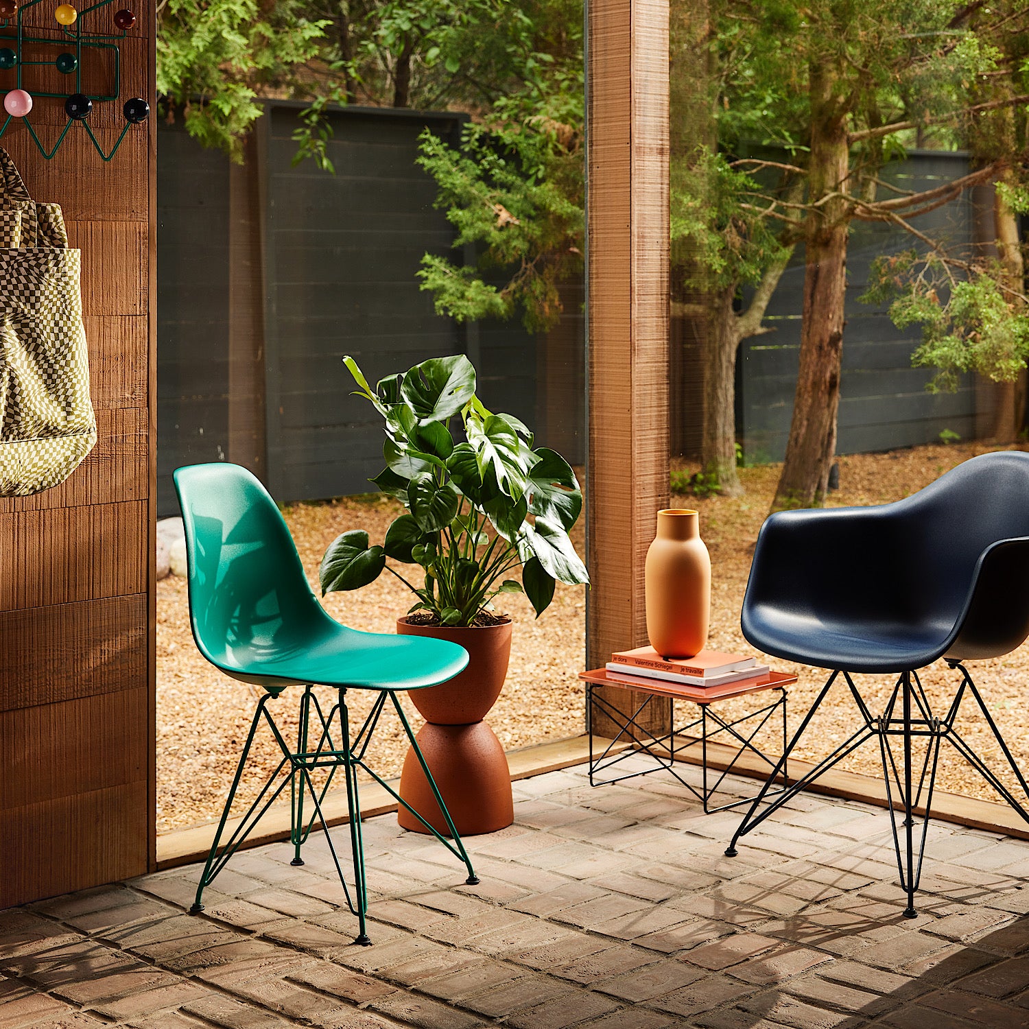 Herman Miller x HAY Eames Molded Plastic Side Chair in Mint Green