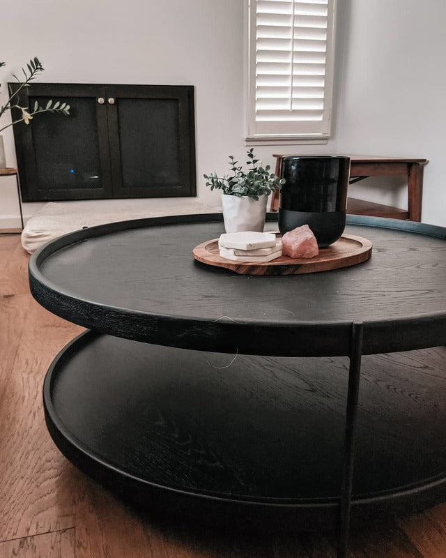 Sage round coffee table