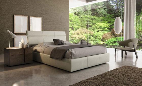Plank Upholstered Bed