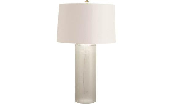 reflect your style with the white linen lamp from attica